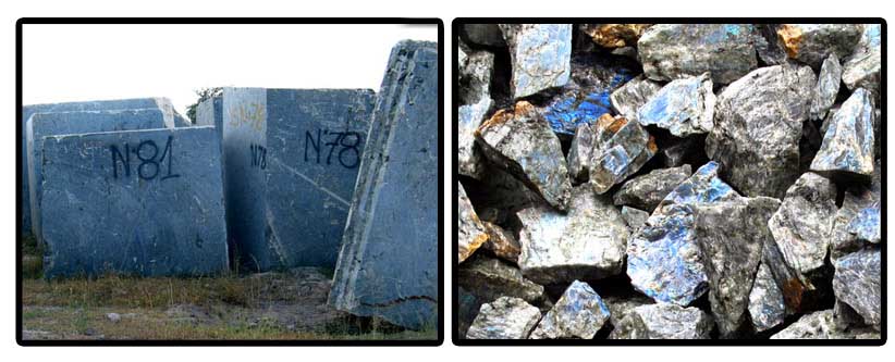 Peacock Blue Labradorite Slab