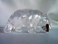 Quartz Bear Eating Fish