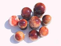 Carnelian Spheres (40-60mm) 10 lb Lot
