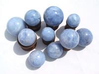 Blue Calcite Sphere 60mm - 2pc Lot