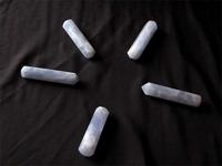 Blue Calcite Massage Tool - Prismatic Design