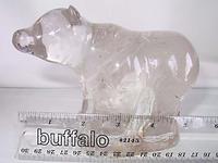 Quartz Bear Standing on Rough