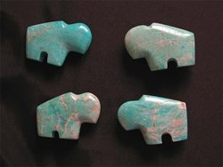 Amazonite Fetish Buffalo 5flats (90pcs)