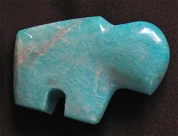 Amazonite Fetish Buffalo 5flats (90pcs)