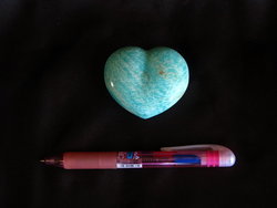 Amazonite Heart 90g 1 flat (24pcs)