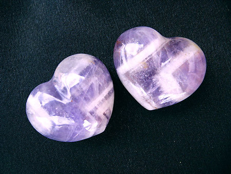 Amethyst Banded Small Jewellery Heart