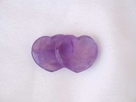 Amethyst Jewellery Double Hearts (500 pcs) 1 box
