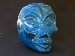 Apatite Allien Face - 2 pcs