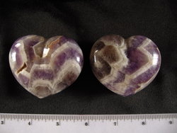 Banded Amethyst Heart 90g - 5 Flats (90pcs)