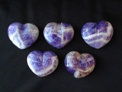 Banded Amethyst Heart 200g