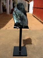 Labradorite Abstract Sculpture, Attached 35.70Kg