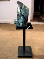 Labradorite Abstract Sculpture, Attached 35.70Kg