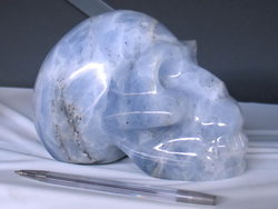 Blue Calcite Large Skull - 5pcs