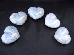 Blue Quartz Heart 90g - 5 Flats (120pcs)