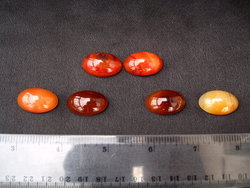 Carnelian Cabochons 24 x 14mm - 1 bag (25pcs)