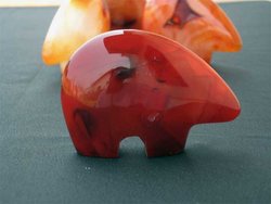 Carnelian Fetish Bear - 2 Flats (36pcs)