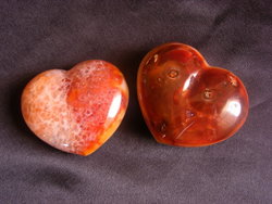 Carnelian Heart 200g - 1 Flat (12pcs)