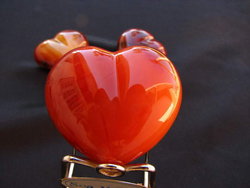 Carnelian Heart 90g - 1 flat (24 pcs)