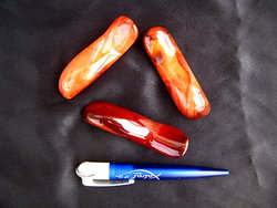 Carnelian Massage Tool - Hand held Design - 5 Flats (90pcs)