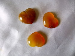 Carnelian Small Jewellery Heart - 10pcs
