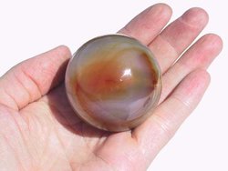 Carnelian Spheres 55 mm 2pc Lot
