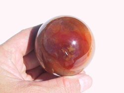 Carnelian Spheres 55 mm 2pc Lot