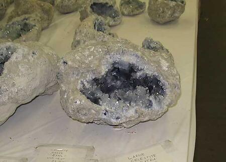 Celestite Geodes - 24.3Kg