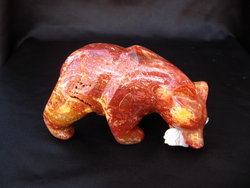 Chestnut Jasper Bear Eating Fish