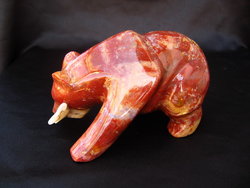 Chestnut Jasper Bear Eating Fish