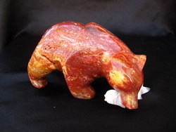 Chestnut Jasper Bear Eating Fish