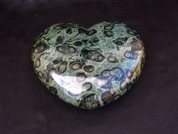Crocodile Jasper Heart 6 inch
