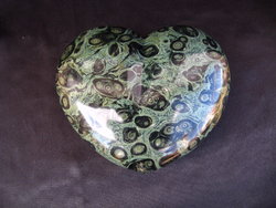 Crocodile Jasper Heart 6 inch