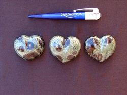 Crocodile Jasper Heart 90g