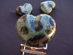 Crocodile Jasper Heart 90g