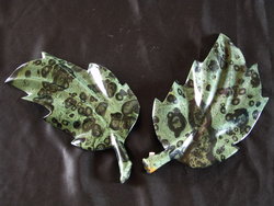 Crocodile Jasper Leaves Medium 10pcs