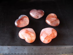 Fire Quartz Hearts 90g