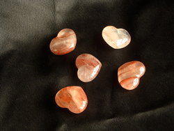 Fire Quartz Jewellery Hearts