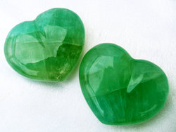 Fluorite Heart 90g - 10pcs