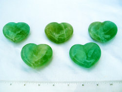Fluorite Heart 90g - 10pcs
