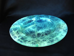 Fluorite Plate Fancy Base 8 inch - 5pcs
