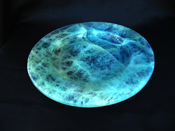 Fluorite Plate Fancy Base 8 inch - 5pcs