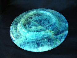 Fluorite Plate Fancy Base 8 inch - 5pcs