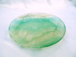 Fluorite Plate Simple Base 6 inch