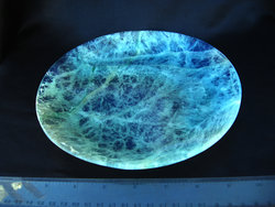 Fluorite Plate Simple Base 8 inch - 5pcs