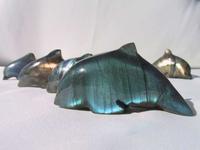 Labradorite Small Dolphin - Simple Shape