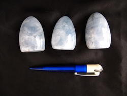 Blue Calcite Dome Shape 10PCS