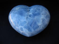 Blue Calcite Heart 6 inch