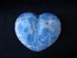 Blue Calcite Heart 6 inch