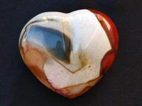 Desert Jasper Heart 90g 48pcs (2flats)