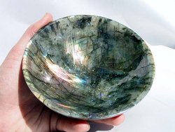Labradorite Round Bowl 5 inch - 5pcs